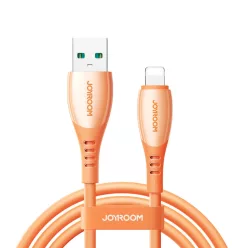   Joyroom S-A59 Vibrant Series 3A USB-A - Lightning kábel 1.2m - narancs
