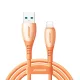 Joyroom S-A59 Vibrant Series 3A USB-A - Lightning kábel 1.2m - narancs
