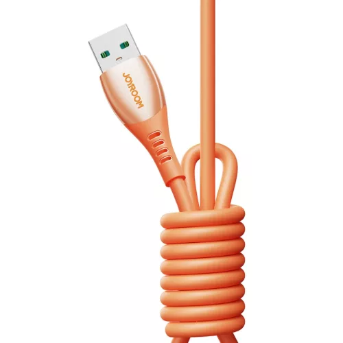 Joyroom S-A59 Vibrant Series 3A USB-A - Lightning kábel 1.2m - narancs