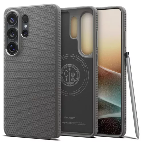 Samsung Galaxy S26 Ultra Spigen Liquid Air Mag Magsafe tok Márvány Szürke