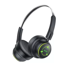   Yesido - Vezeték nélküli fejhallgató (EP15) - gyerekeknek, Bluetooth, 40mm hangszórókkal, 300mAh - fekete
