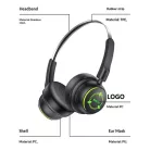 Yesido - Vezeték nélküli fejhallgató (EP15) - gyerekeknek, Bluetooth, 40mm hangszórókkal, 300mAh - fekete