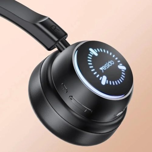 Yesido - Vezeték nélküli fejhallgató (EP15) - gyerekeknek, Bluetooth, 40mm hangszórókkal, 300mAh - fekete