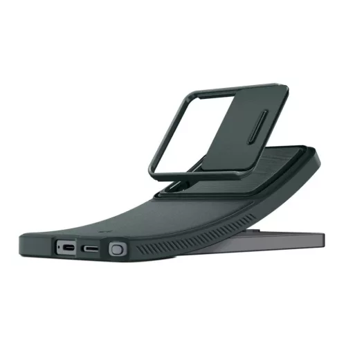 Samsung Galaxy S26 Ultra Spigen Optik Armor tok, zöld