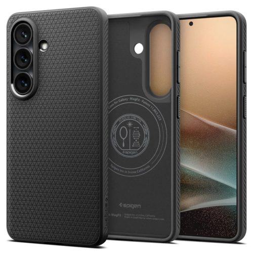 Samsung Galaxy S26 Spigen Liquid Air Mag Magsafe tok, Fekete Mat