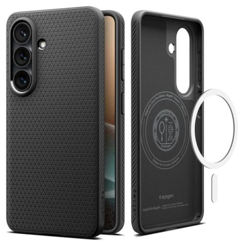 Samsung Galaxy S26 Spigen Liquid Air Mag Magsafe tok, Fekete Mat