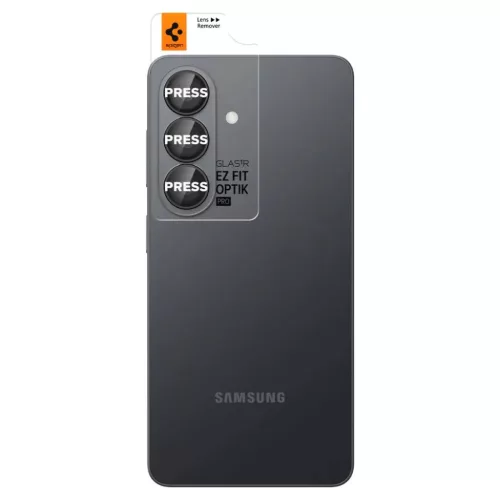Samsung Galaxy S26 Spigen Optik Pro HD Glas.tr EZ Fit kamera védőüveg 2 db fekete üvegfólia