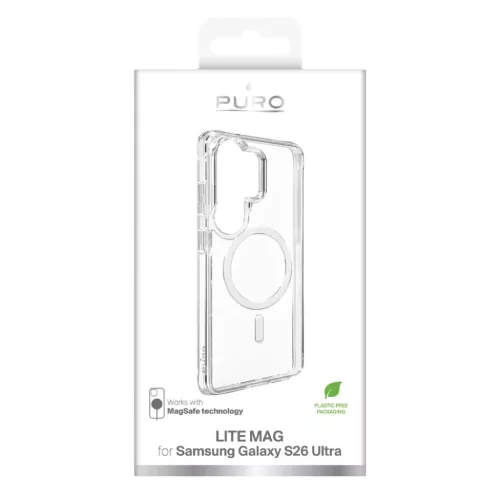 Puro LITE MAG védőtok Samsung Galaxy S26 Ultra-hoz MagSafe-kompatibilis - Átlátszó