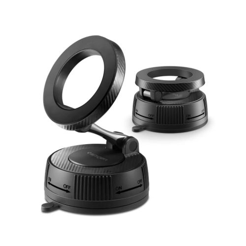 Magsafe Spigen Mft36 Vacuumlock Mágneses Műszerfalra Erősíthető Autós Telefontartó Fekete