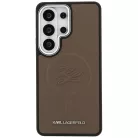 Samsung Galaxy S26 Ultra Karl Lagerfeld Dombornyomott Gyűrű Kezdeti MagSafe tok barna
