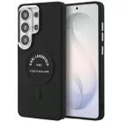 Samsung Galaxy S26 Ultra Karl Lagerfeld dombornyomott Ring RSG Logo MagSafe fekete tok