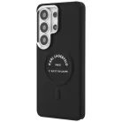 Samsung Galaxy S26 Ultra Karl Lagerfeld dombornyomott Ring RSG Logo MagSafe fekete tok