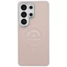 Samsung Galaxy S26 Ultra tok Karl Lagerfeld Domborított Gyűrű RSG Logo MagSafe tok rózsaszín