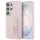 Samsung Galaxy S26 Ultra Karl Lagerfeld Grained Signature Metal gyanta logós tok rózsaszín