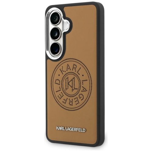 Samsung Galaxy S26 Karl Lagerfeld Perforált KL MagSafe barna tok