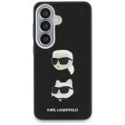 Samsung Galaxy S26 Karl Lagerfeld Saffiano Double Heads Metal tok fekete