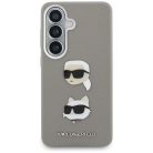 Samsung Galaxy S26 Karl Lagerfeld Saffiano Double Heads Metal ezüst tok