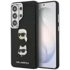 Samsung Galaxy S26 Ultra Karl Lagerfeld Saffiano Double Heads Metal tok fekete