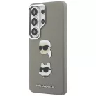 Samsung Galaxy S26 Ultra Karl Lagerfeld Saffiano Double Heads Metal tok ezüst