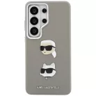 Samsung Galaxy S26 Ultra Karl Lagerfeld Saffiano Double Heads Metal tok ezüst