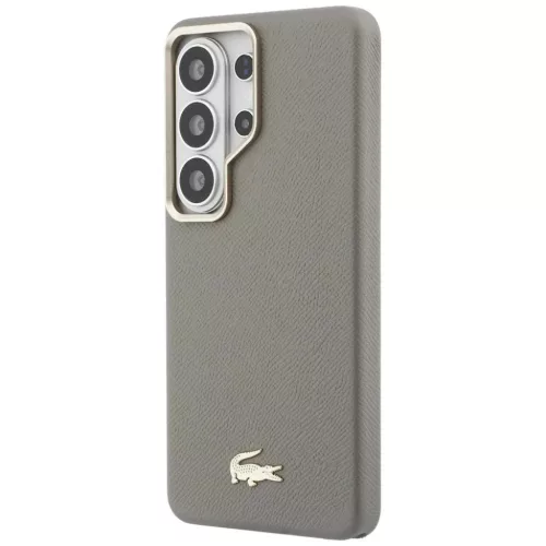 Samsung Galaxy S26 Ultra Lacoste Champs Elysees Gold Logo MagSafe tok taupe
