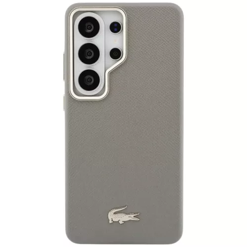 Samsung Galaxy S26 Ultra Lacoste Champs Elysees Gold Logo MagSafe tok taupe