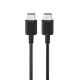Samsung - Eredeti Adatkábel (EP-DG980) - Type-C to Type-C Gyors Töltés 3A, 25W, 1m - Fekete (Bulk Csomagolás)