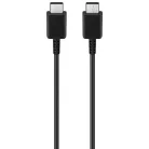 Samsung - Eredeti Adatkábel (EP-DG980) - Type-C to Type-C Gyors Töltés 3A, 25W, 1m - Fekete (Bulk Csomagolás)
