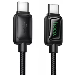 USB-C to USB-C Kábel Hoco U146, 60W, 1.2m, Fekete