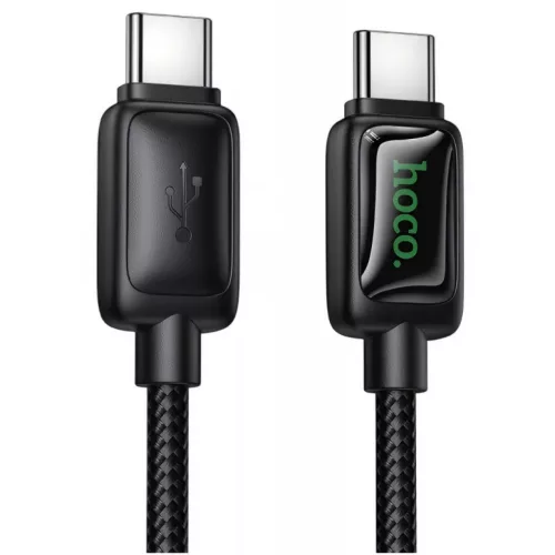 USB-C to USB-C Kábel Hoco U146, 60W, 1.2m, Fekete