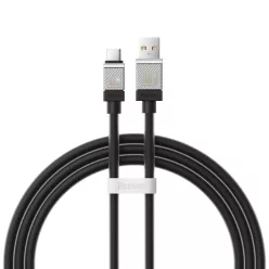Baseus CoolPlay USB-A to USB-C kábel, 100W, 5A, 1m, fekete
