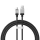 Baseus CoolPlay USB-A to USB-C kábel, 100W, 5A, 1m, fekete