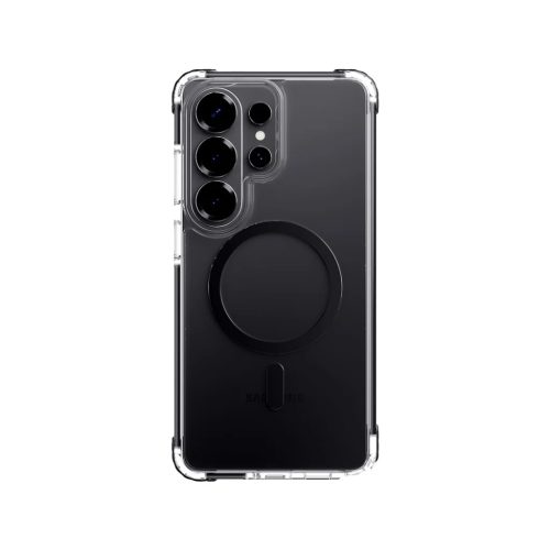 Samsung Galaxy S26 Átlátszó-Fekete Rock Crystal Clear mágneses szériás tok