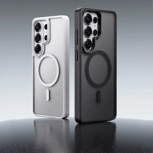 Samsung Galaxy S26 Fekete Rock Guard Touch Matte Series Mágneses tok