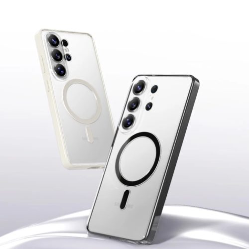 Samsung Galaxy S26 Fekete Rock Crystal Armor Sorozat Mágneses Tok