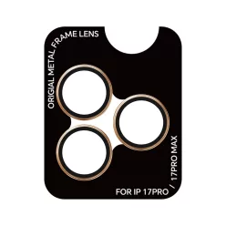   iPhone 17 Pro/17 Pro Max Rock Edzett üveg Pure Series kamera lencsevédő (3 darabos) narancs üvegfólia