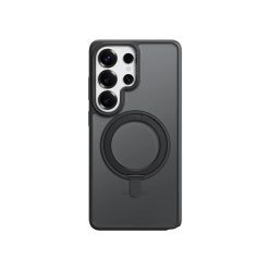   Samsung Galaxy S26 Fekete Rock Rotating Stand Soft Touch Sorozat Mágneses tok