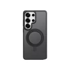Samsung Galaxy S26 Ultra fekete Rock Rotating Stand Soft Touch Sorozat Mágneses tok