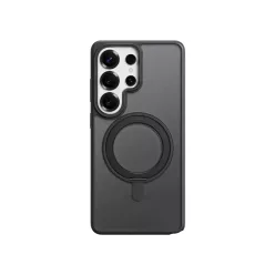   Samsung Galaxy S26 Ultra fekete Rock Rotating Stand Soft Touch Sorozat Mágneses tok