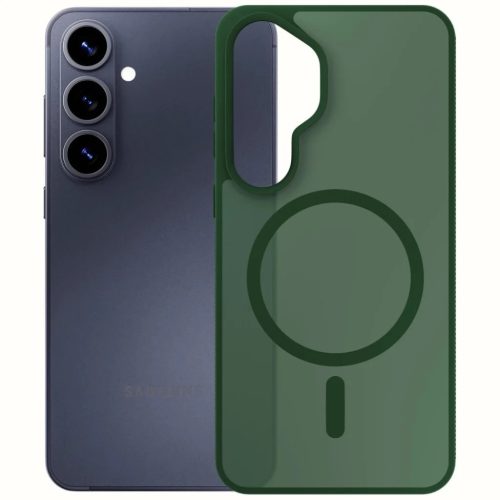 Samsung Galaxy S26 Etui 3MK Smoke MagCase tok zöld