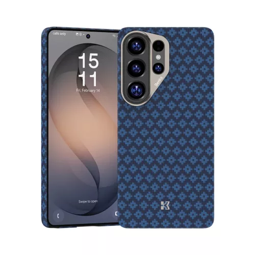 Samsung Galaxy S26 Ultra kék Benks Mágneses Páncél Légpáncél Rácsos Kevlar Tok Fém Keret 600D (A050) tok