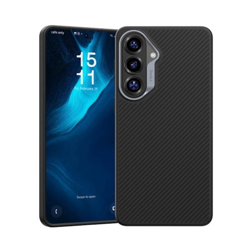 Samsung Galaxy S26 fekete Benks Magnetic Armor Pro Kevlar Fémkeretes tok 600D (G048)