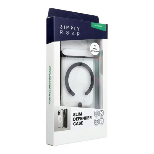 iPhone 17 Pro Max ROAR SLIM DEFENDER tok MagSafe kompatibilis fekete