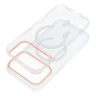 iPhone 17 Pro Max Go Narancs átlátszó tok kompatibilis MagSafe-fel