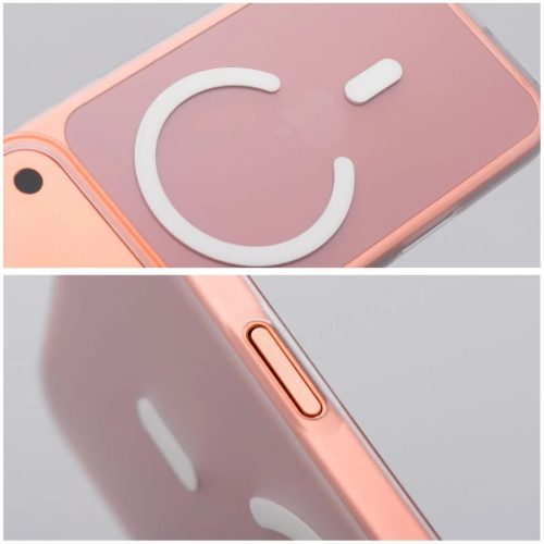 iPhone 17 Pro Max Go Narancs átlátszó tok kompatibilis MagSafe-fel