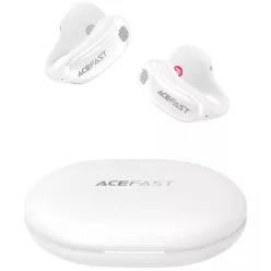   Acefast - Vezeték nélküli fülhallgató Aceclip Pro (FA006) - OWS sztereó, BT 5.4, Kettős-mikrofon zajszűrős, 400mAh, IP55, Type-C - Fehér