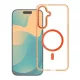 Samsung Galaxy S26 Ultra tok FRAME CLEAR HYBRID MAG COVER kompatibilis MagSafe-fel hermes narancs tok