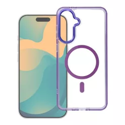 Samsung Galaxy A57 tok FRAME CLEAR HYBRID MAG COVER tok lila