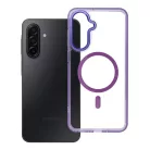 Samsung Galaxy A17 tok FRAME CLEAR HYBRID MAG COVER MagSafe kompatibilis lila
