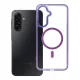 Samsung Galaxy A17 tok FRAME CLEAR HYBRID MAG COVER MagSafe kompatibilis lila